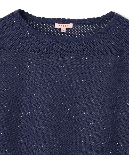 TOCCA（トッカ）の「SUMMER STARS PULLOVER プルオーバー（ニット/セーター・レディース・ネイビー系/アイボリー系・SMALL/MEDIUM）」の11枚目の写真