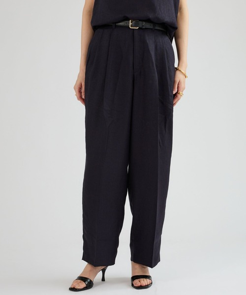 Chaos（カオス）の「Chaos(カオス)/アイアスロータパンツ【セットアップ可】（スラックス・レディース・ネイビー/ライトベージュ/チャコール・38/36）」の11枚目の写真