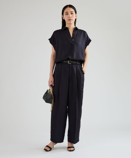 Chaos（カオス）の「Chaos(カオス)/アイアスロータパンツ【セットアップ可】（スラックス・レディース・ネイビー/ライトベージュ/チャコール・38/36）」の14枚目の写真