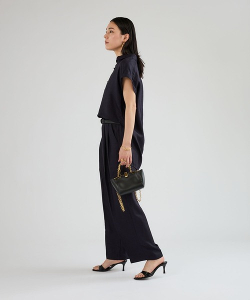 Chaos（カオス）の「Chaos(カオス)/アイアスロータパンツ【セットアップ可】（スラックス・レディース・ネイビー/ライトベージュ/チャコール・38/36）」の15枚目の写真