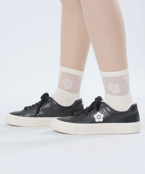 MARY QUANT（マリークワント）の「シアーミックスデイジー ソックス（ソックス/靴下・レディース・ネイビー/パープル/ホワイト/ライトブルー/ブラック・FREE）」の2枚目の写真