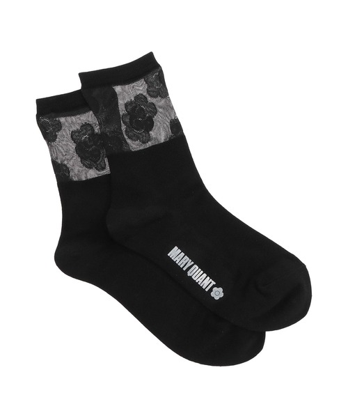 MARY QUANT（マリークワント）の「シアーミックスデイジー ソックス（ソックス/靴下・レディース・ネイビー/パープル/ホワイト/ライトブルー/ブラック・FREE）」の8枚目の写真