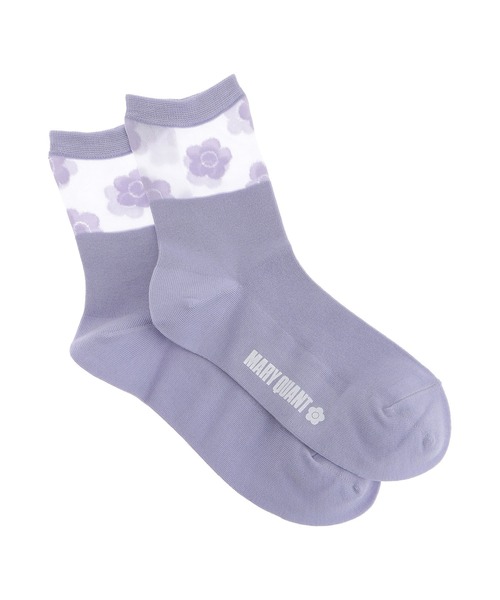 MARY QUANT（マリークワント）の「シアーミックスデイジー ソックス（ソックス/靴下・レディース・ネイビー/パープル/ホワイト/ライトブルー/ブラック・FREE）」の6枚目の写真