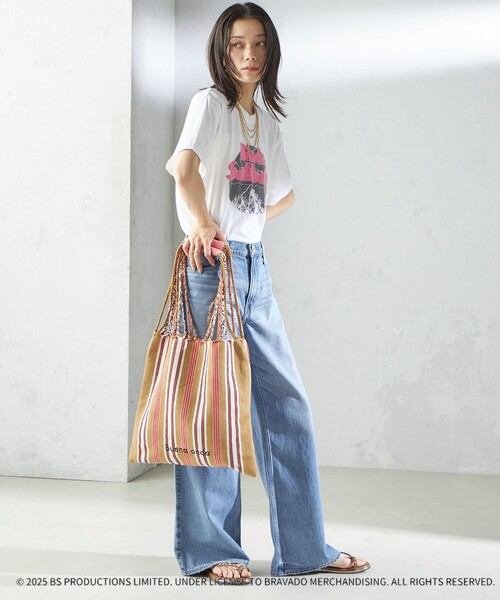 SHIPS（シップス）の「RAMESHWARI: ハンモック バッグ（トートバッグ・レディース・グリーン/ピンク系/ブラウン・ONE SIZE）」の16枚目の写真