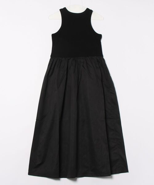 STYLEBLOCK（スタイルブロック）の「リブ×タフタドッキングアメスリワンピース（ワンピース・レディース・ブラック/ホワイト系その他・M）」の3枚目の写真