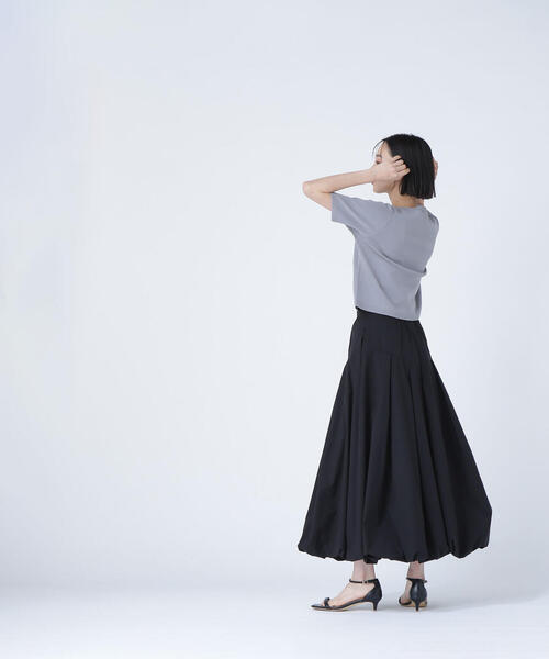 NATURAL BEAUTY BASIC(ナチュラルビューティーベーシック)の「◇【WEB限定カラー:ラベンダー】シルクブレンドカーディガン半袖(カーディガン/ボレロ・レディース・ラベンダー/ブルー/オフホワイト/グレー/ブラウン/ネイビー・FREE)」の16枚目の写真