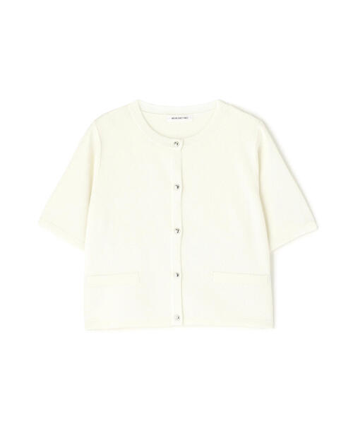 NATURAL BEAUTY BASIC(ナチュラルビューティーベーシック)の「◇【WEB限定カラー:ラベンダー】シルクブレンドカーディガン半袖(カーディガン/ボレロ・レディース・ラベンダー/ブルー/オフホワイト/グレー/ブラウン/ネイビー・FREE)」の18枚目の写真