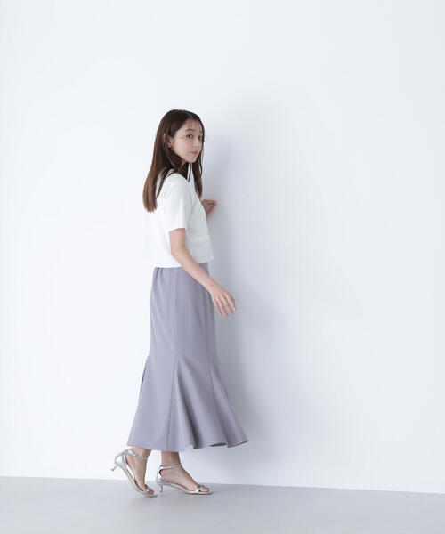 NATURAL BEAUTY BASIC(ナチュラルビューティーベーシック)の「◇【WEB限定カラー:ラベンダー】シルクブレンドカーディガン半袖(カーディガン/ボレロ・レディース・ラベンダー/ブルー/オフホワイト/グレー/ブラウン/ネイビー・FREE)」の20枚目の写真