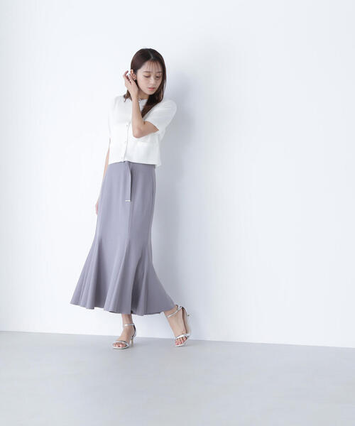 NATURAL BEAUTY BASIC(ナチュラルビューティーベーシック)の「◇【WEB限定カラー:ラベンダー】シルクブレンドカーディガン半袖(カーディガン/ボレロ・レディース・ラベンダー/ブルー/オフホワイト/グレー/ブラウン/ネイビー・FREE)」の21枚目の写真