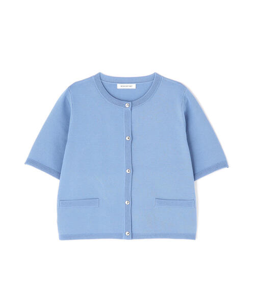 シルクブレンドカーディガン半袖 NATURAL BEAUTY BASIC｜シルクブレンドカーディガン半袖