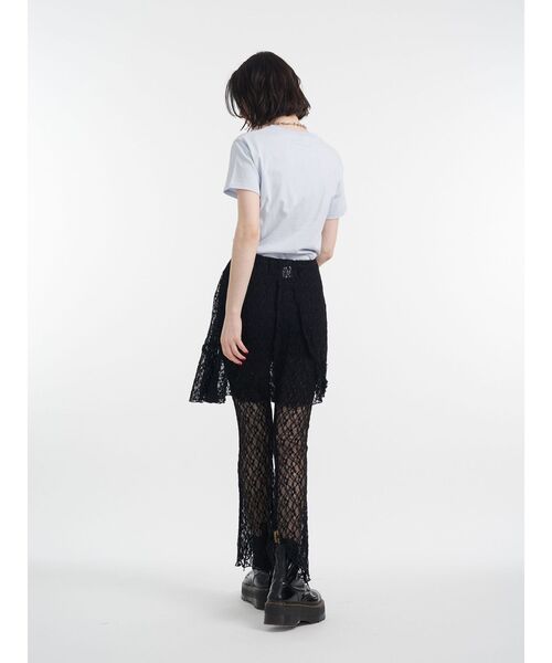 jouetie（ジュエティ）の「リボンドッキングTシャツ 夏服（Tシャツ/カットソー・レディース・オフホワイト/ブラック/ブルー・MEDIUM）」の11枚目の写真