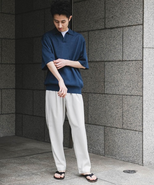 URBAN RESEARCH DOORS（アーバンリサーチドアーズ）の「『イージーケア/速乾』リネンライクイージートラウザー（その他パンツ・メンズ・グレー/オフホワイト/ブラック/ライトブラウン・SMALL/LARGE/MEDIUM）」の10枚目の写真