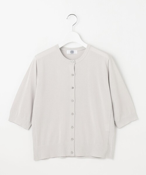 J.PRESS Ladies(J.プレス レディス)の「【洗える・抗菌防臭】COTTON ACETATE DRY クルーネック カーディガン(カーディガン/ボレロ・レディース・ライトグレー系/ネイビー系/ピンク系/イエロー系・SMALL)」の12枚目の写真