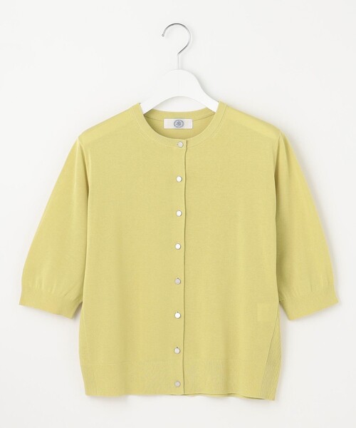 J.PRESS Ladies(J.プレス レディス)の「【洗える・抗菌防臭】COTTON ACETATE DRY クルーネック カーディガン(カーディガン/ボレロ・レディース・ライトグレー系/ネイビー系/ピンク系/イエロー系・SMALL)」の13枚目の写真