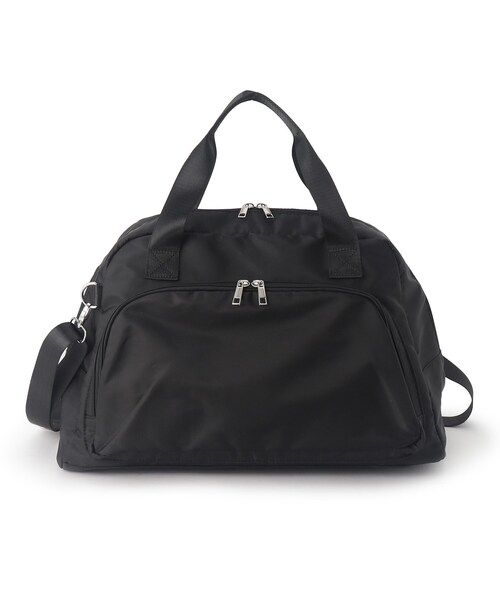 SHOO・LA・RUE（シューラルー）の「【撥水】キャリーオンボストンバッグ（ボストンバッグ・レディース・ブラック/ダークグレー・00）」の7枚目の写真