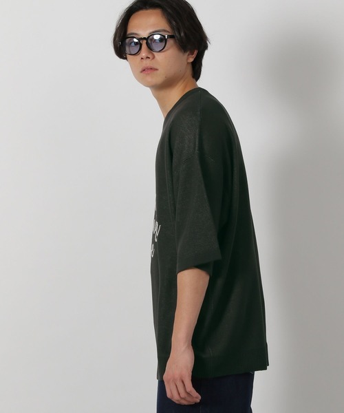 LAKOLE(ラコレ)の「サマーニットロゴT / 491568(ニット/セーター・メンズ・アイボリー/ブラック/レッド・MEDIUM/LARGE)」の16枚目の写真