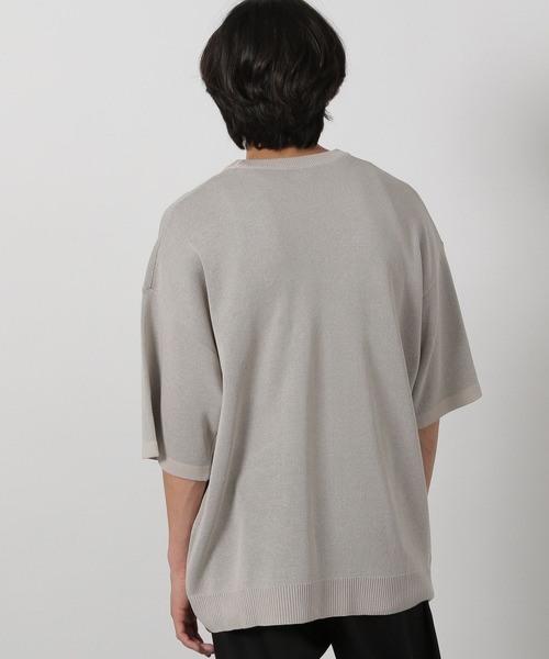 LAKOLE(ラコレ)の「サマーニットロゴT / 491568(ニット/セーター・メンズ・アイボリー/ブラック/レッド・MEDIUM/LARGE)」の12枚目の写真
