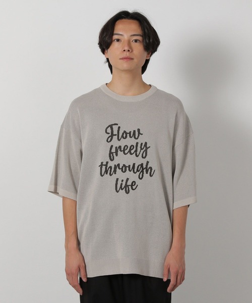 LAKOLE(ラコレ)の「サマーニットロゴT / 491568(ニット/セーター・メンズ・アイボリー/ブラック/レッド・MEDIUM/LARGE)」の21枚目の写真