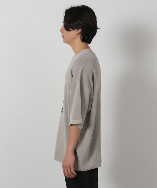 LAKOLE(ラコレ)の「サマーニットロゴT / 491568(ニット/セーター・メンズ・アイボリー/ブラック/レッド・MEDIUM/LARGE)」の22枚目の写真