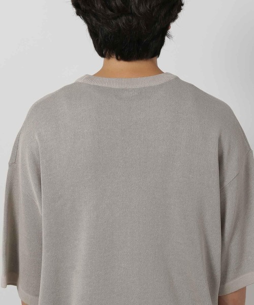 LAKOLE(ラコレ)の「サマーニットロゴT / 491568(ニット/セーター・メンズ・アイボリー/ブラック/レッド・MEDIUM/LARGE)」の7枚目の写真