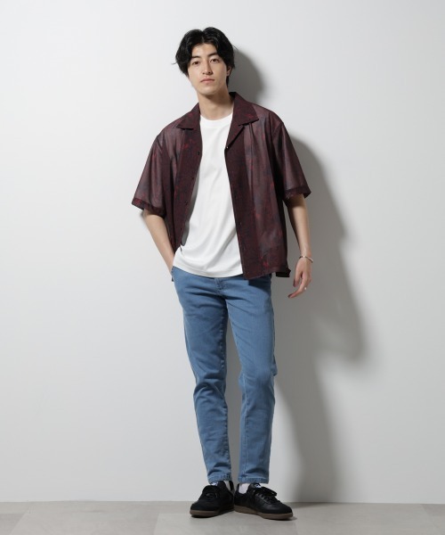NORMANBROS(ノーマンブロス)の「NORMANBROS/NORMANBROS別注 ストレッチイージーデニム(デニムパンツ・メンズ・ブラック/ライトブルー/ネイビー・L/M)」の21枚目の写真