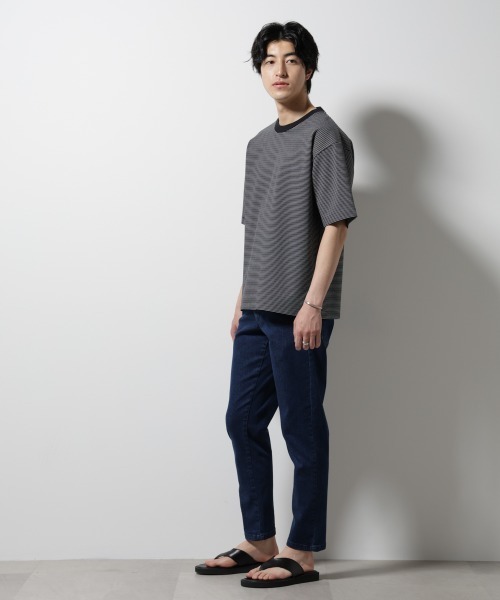 NORMANBROS(ノーマンブロス)の「NORMANBROS/NORMANBROS別注 ストレッチイージーデニム(デニムパンツ・メンズ・ブラック/ライトブルー/ネイビー・L/M)」の13枚目の写真