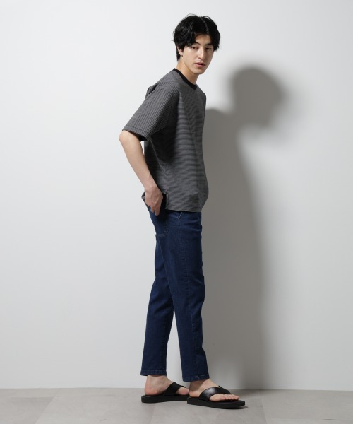 NORMANBROS(ノーマンブロス)の「NORMANBROS/NORMANBROS別注 ストレッチイージーデニム(デニムパンツ・メンズ・ブラック/ライトブルー/ネイビー・L/M)」の12枚目の写真