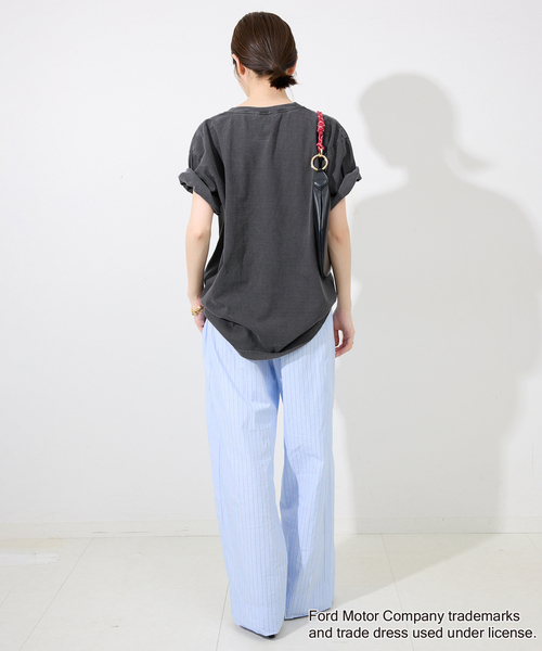 GOOD ROCK SPEED(グッドロックスピード)の「《追加》GOOD ROCK SPEED/グッドロックスピード SLOBE別注 FORD TEE(Tシャツ/カットソー・レディース・ライトグレー/ホワイト・FREE)」の5枚目の写真