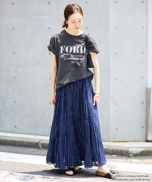 GOOD ROCK SPEED(グッドロックスピード)の「《追加》GOOD ROCK SPEED/グッドロックスピード SLOBE別注 FORD TEE(Tシャツ/カットソー・レディース・ライトグレー/ホワイト・FREE)」の10枚目の写真