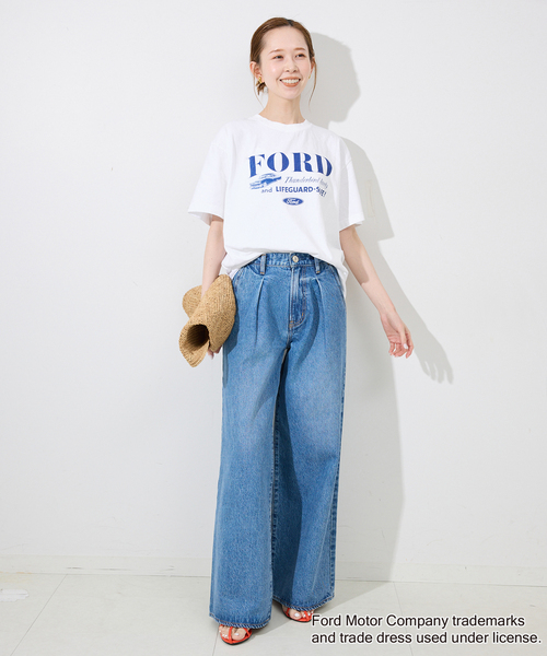 GOOD ROCK SPEED(グッドロックスピード)の「《追加》GOOD ROCK SPEED/グッドロックスピード SLOBE別注 FORD TEE(Tシャツ/カットソー・レディース・ライトグレー/ホワイト・FREE)」の13枚目の写真