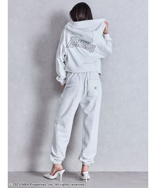 NBA（エヌビーエー）の「NBA スウェットパンツ（スウェットパンツ・レディース・チャコールグレー/オフホワイト/ライトグレー・FREE）」の19枚目の写真
