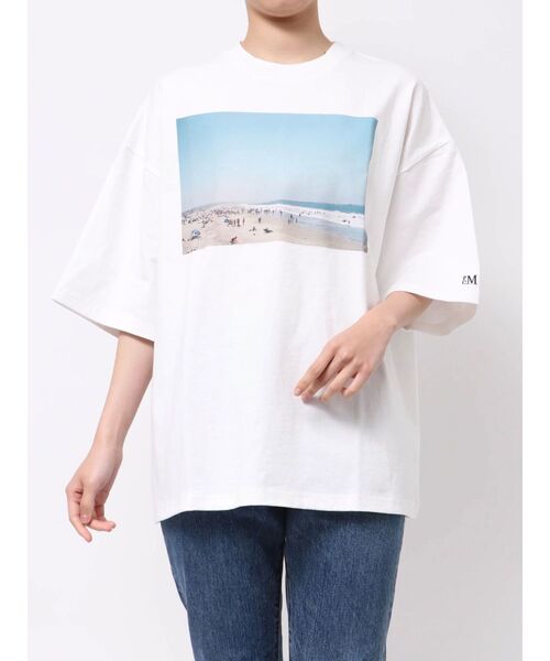 PARROTT CANVAS（パロットキャンバス）の「PARROTT CANVAS TRAVEL PH（Tシャツ/カットソー・レディース・オフホワイト/ライトグレー・FREE）」の3枚目の写真