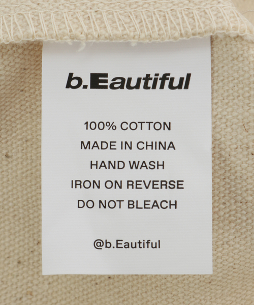 b.Eautiful(ビューティフル)の「【b.Eautiful/ビューティフル】b.E kind Tote C008-AC-003(トートバッグ・レディース・ホワイト・FREE)」の5枚目の写真