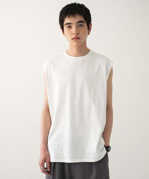 WEGO（ウィゴー）の「WEGO/スリーブレスコットンT（タンクトップ・メンズ・ブラック/ホワイト/ブラック系その他・MEDIUM/LARGE）」の11枚目の写真