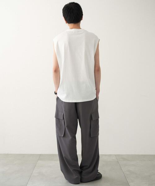 WEGO（ウィゴー）の「WEGO/スリーブレスコットンT（タンクトップ・メンズ・ブラック/ホワイト/ブラック系その他・MEDIUM/LARGE）」の14枚目の写真