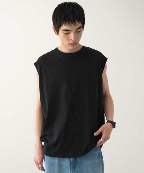 WEGO（ウィゴー）の「WEGO/スリーブレスコットンT（タンクトップ・メンズ・ブラック/ホワイト/ブラック系その他・MEDIUM/LARGE）」の19枚目の写真