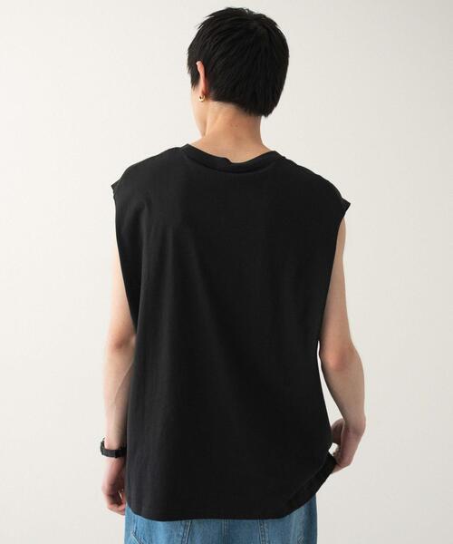 WEGO（ウィゴー）の「WEGO/スリーブレスコットンT（タンクトップ・メンズ・ブラック/ホワイト/ブラック系その他・MEDIUM/LARGE）」の21枚目の写真
