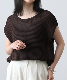 【美品】ドゥーズィエムクラス ガーター編み厚手ニットプルオーバー オーバーサイズ classicalelf ニット セーター シーズンムード漂う、甘編み プル