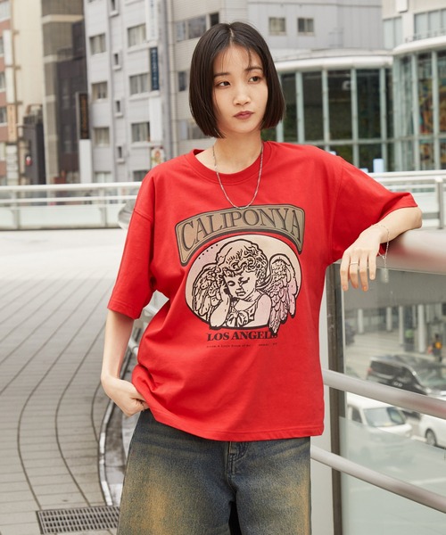 [ACEI] Angel Cursive Print T-Shirt /追跡付 ACY|エーシー 正規取扱通販 公式オンラインストア min-nano