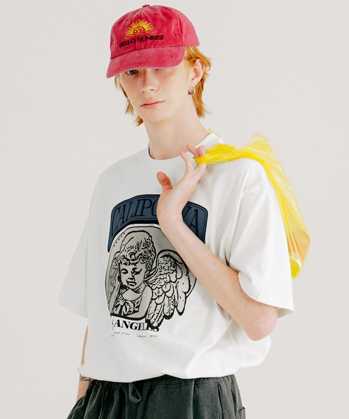 [ACEI] Angel Cursive Print T-Shirt /追跡付 ACEI] Angel Cursive Print T-Shirt /追跡付 ABC-MART Japan