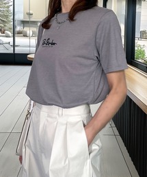 限定 プチプラ ワンポイント レギュラー シルエット 半袖 T