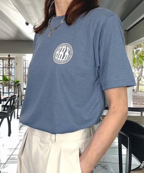Candlestick(キャンドルスティック)の「限定 プチプラ ワンポイント レギュラー シルエット 半袖 T(Tシャツ/カットソー・レディース・アイボリー/ホワイト系1/オリーブ/ブラック系2/ベージュ系1/ダルブルー系1/スミクロ/ネイビー/ブラック系1/ブラック系3/ベージュ系2/ダルブルー系2・M/L/LL)」の18枚目の写真