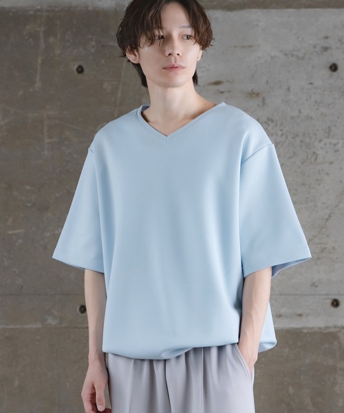 improves（インプローブス）の「ドローコード Vネック 半袖Tシャツ（Tシャツ/カットソー・メンズ・ホワイト/チャコール/ブラック/ブルー・SMALL/MEDIUM/LARGE）」の4枚目の写真