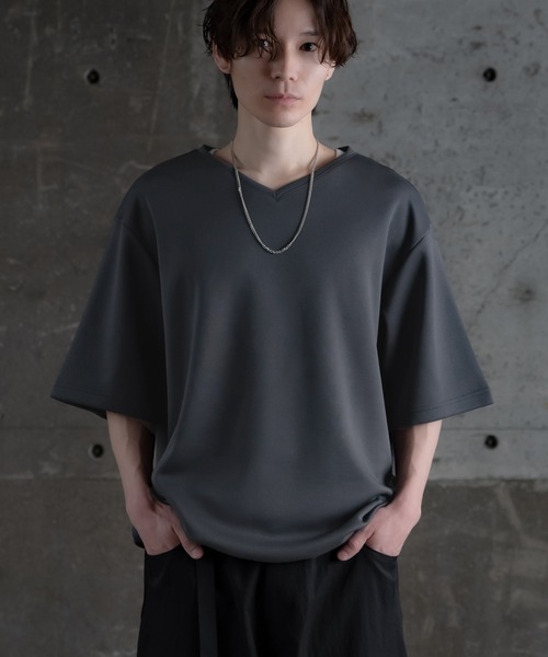 improves（インプローブス）の「ドローコード Vネック 半袖Tシャツ（Tシャツ/カットソー・メンズ・ホワイト/チャコール/ブラック/ブルー・SMALL/MEDIUM/LARGE）」の13枚目の写真