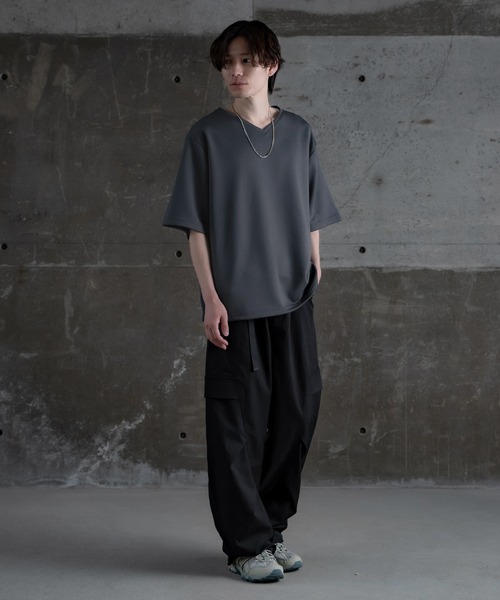 improves（インプローブス）の「ドローコード Vネック 半袖Tシャツ（Tシャツ/カットソー・メンズ・ホワイト/チャコール/ブラック/ブルー・SMALL/MEDIUM/LARGE）」の17枚目の写真