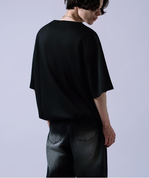 Crownor(クラウノアー)の「ドローコード Vネック 半袖Tシャツ(Tシャツ/カットソー・メンズ・ホワイト/チャコール/ブラック/ブルー/ネイビー・SMALL/MEDIUM/LARGE)」の22枚目の写真