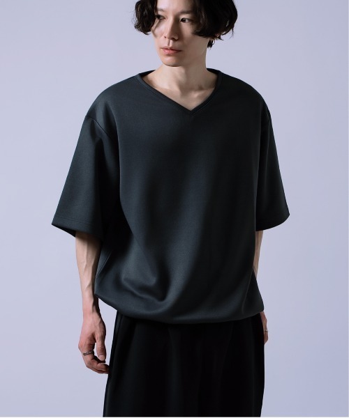 Crownor(クラウノアー)の「ドローコード Vネック 半袖Tシャツ(Tシャツ/カットソー・メンズ・ホワイト/チャコール/ブラック/ブルー/ネイビー・SMALL/MEDIUM/LARGE)」の19枚目の写真