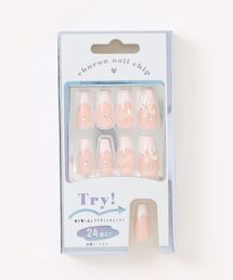 repipi armario（レピピ アルマリオ）の「ネイルチップロングスクエア（ネイルシール/ネイルチップ）」