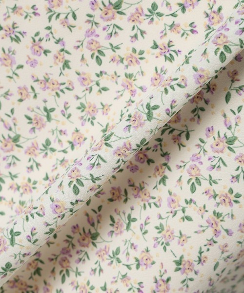 F i.n.t（フィント）の「ハンカチ開衿小花柄ワンピース　【1枚で快適】/ fint　フィント　夏服（ワンピース・レディース・アイボリー/ブラック・FREE）」の12枚目の写真