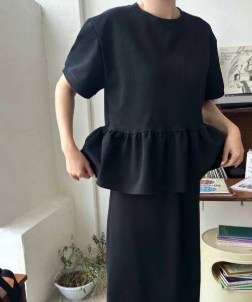 Admiral ペプラムTシャツとスカートセット Admiral ペプラムTシャツとスカートセット